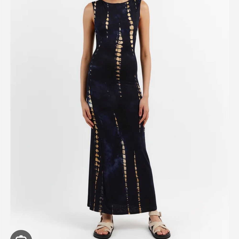 Dissh wilder tie dye midi dress NWT